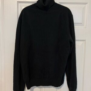 Men's XL Black Cashmere Turtleneck Sweater